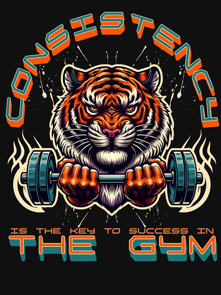 Consistency Is The Key - Intense Tiger Bodybuilding & Fitness by Abaseen