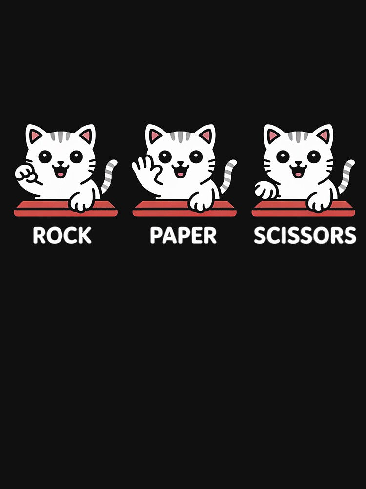 Cat Rock Paper Scissors Cute Cat Paws Cat Kitty Lover by Viepenny