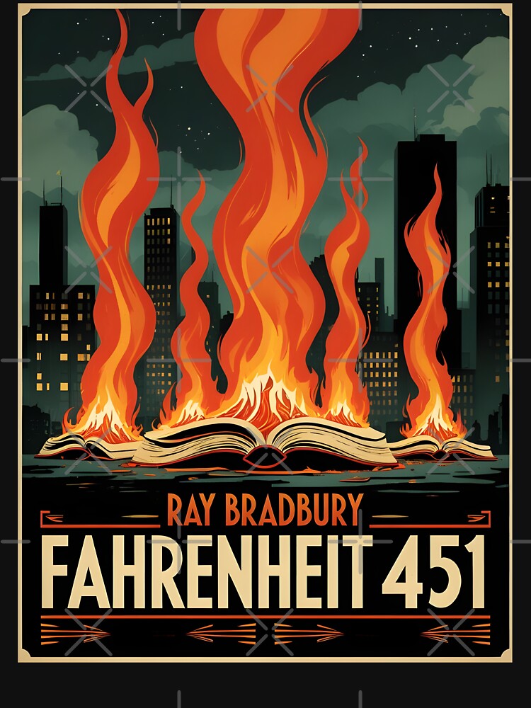 An Illustration for Fahrenheit 451 - Ray Bradbury by GoodOldVintage
