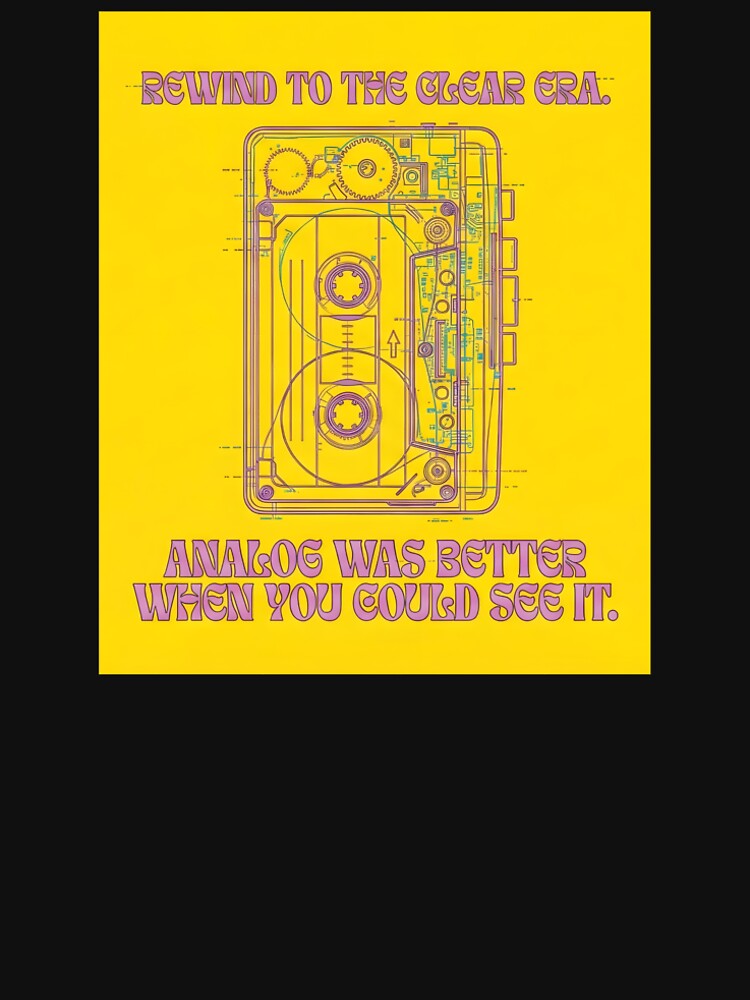 Rewind to the Clear Era: Retro Transparent Cassette Player by Mr_Tee