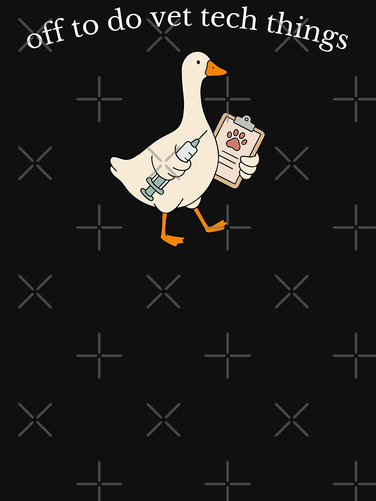 Off to Do Vet Tech Funny Goose Veterinary Humor by FreshVibe Prints