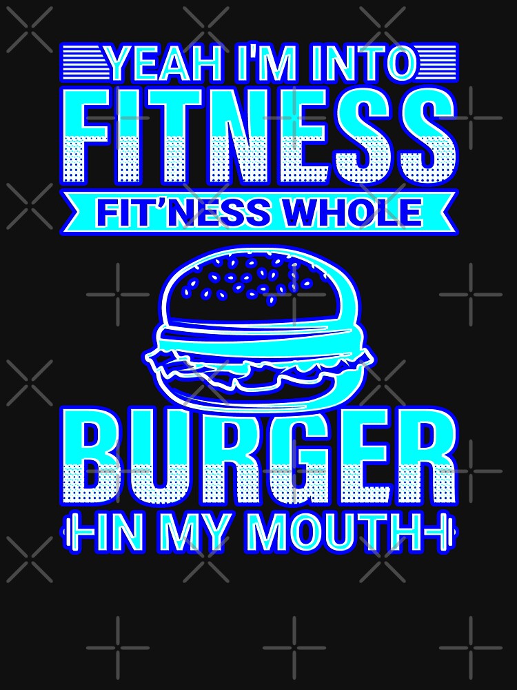 Funny Burger Lover Fitness #1 by creativerooney