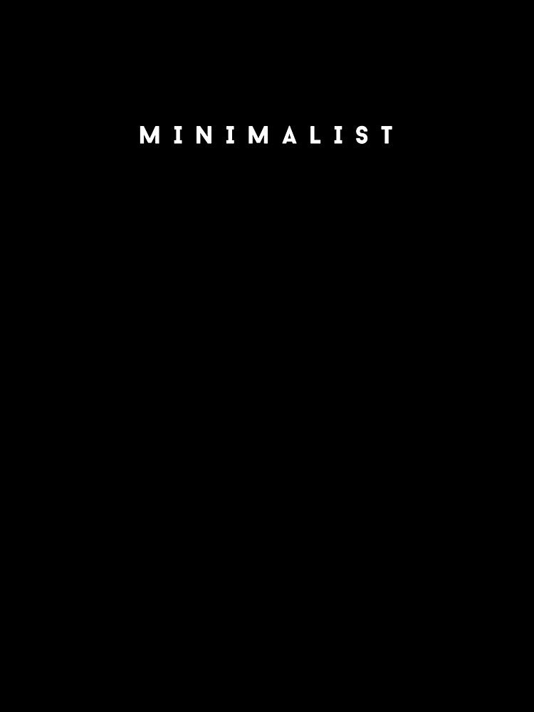 Minimalist Design for Everything Black by derendesign