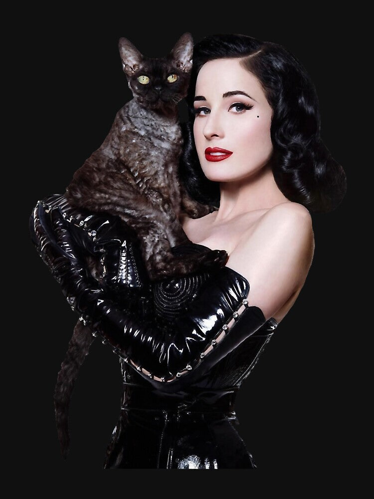 Dita and Aleister the Cat von Teese Cutout by WonderPaul