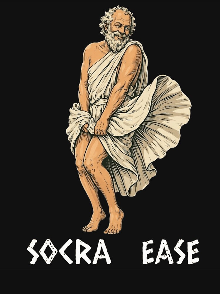 Socrates Marilyn Monroe Parody Funny Greek Philosophy Pun Socratease by haitrieuic96