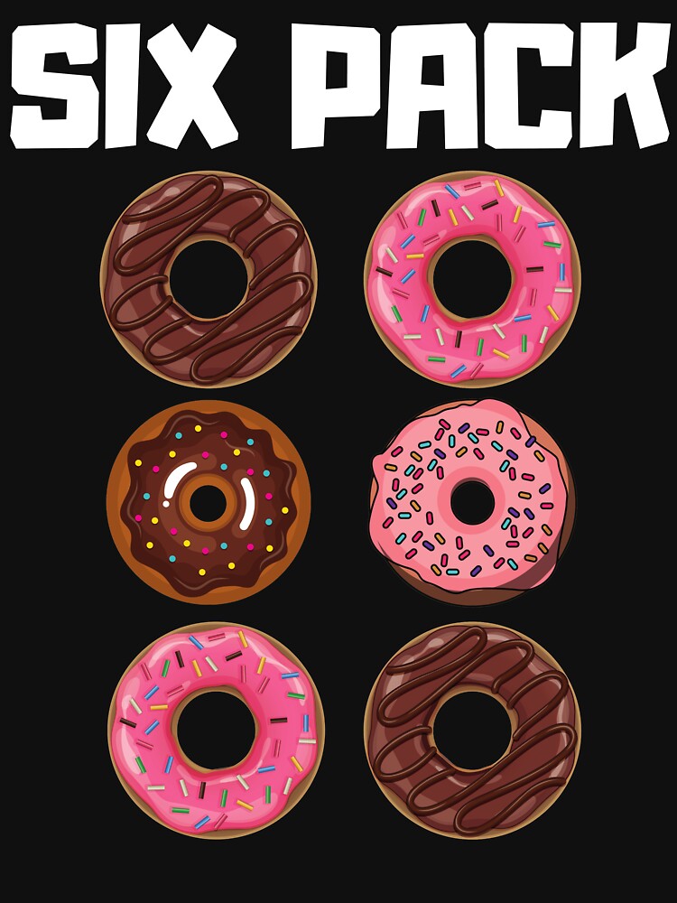 Six Pack Donut - Funny Gym Gift by wapix
