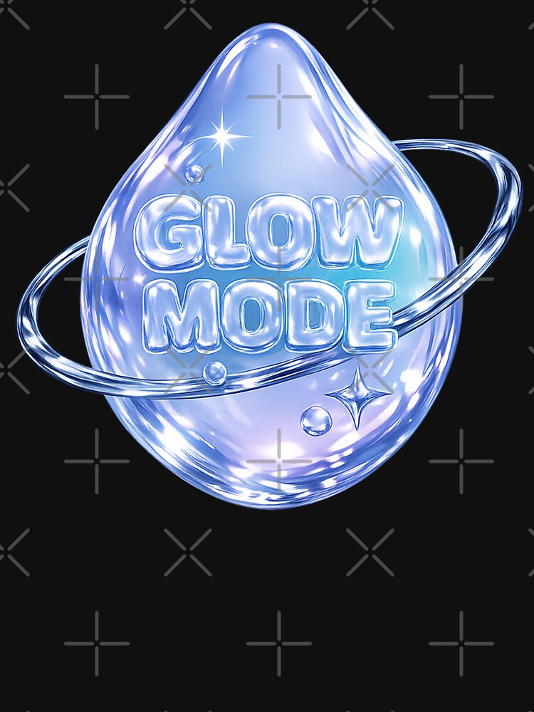 Glow Mode Y2K Serum Droplet – Glossy Skincare Aesthetic by Concrete Coffee Studio