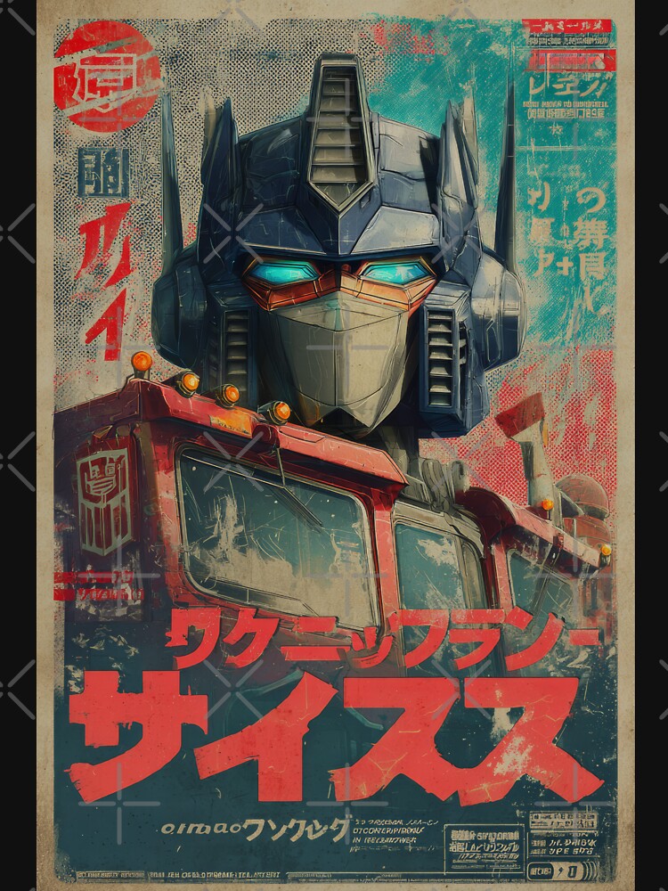 Vintage Optimus Japanese Poster by AnimeArsenalPrints