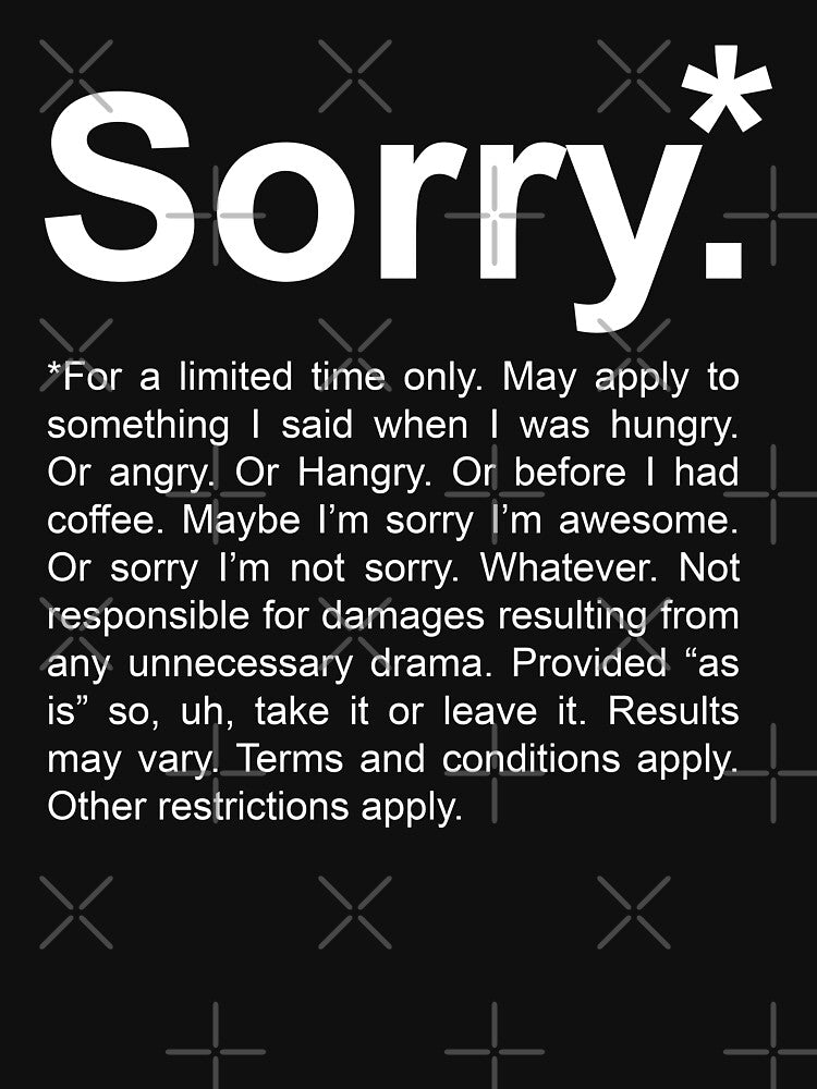 Sorry.* by maniacreations