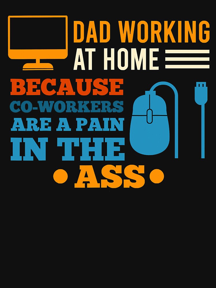 Home Office Sarcastic Fathers Day Officer Work by Leon-Alexander