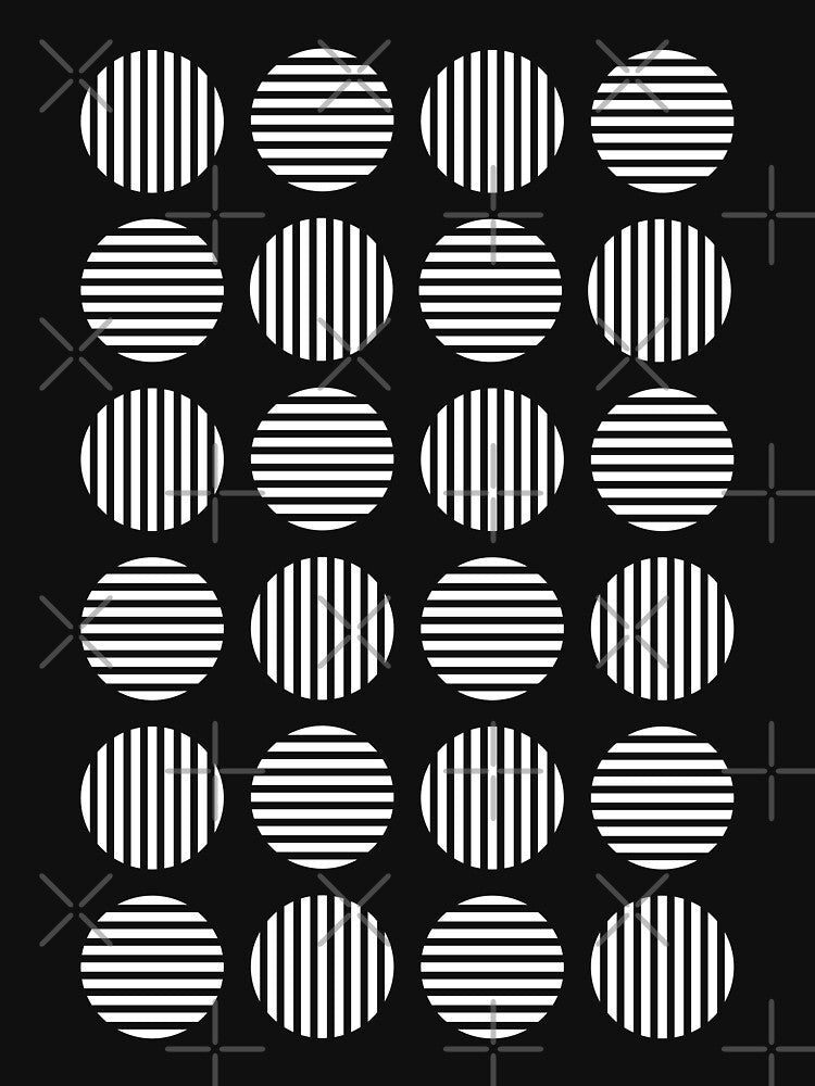 Squaring the Circle Black and White Bauhaus Shapes Mania by Shapes-Mania