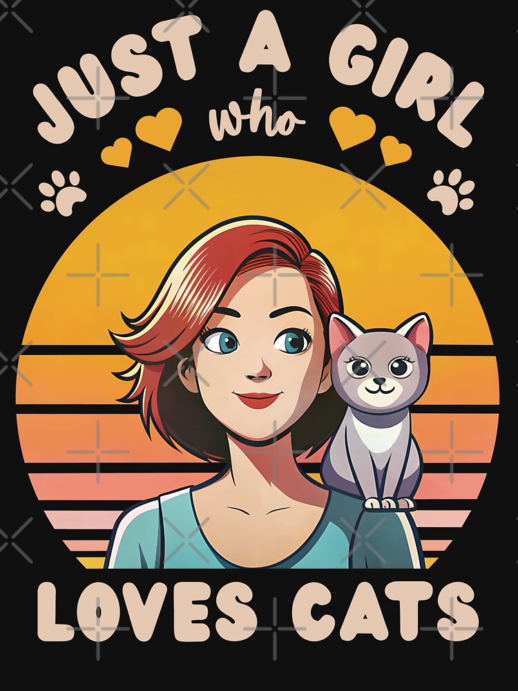 Just a Girl who Loves Cats by FerminaDesigns