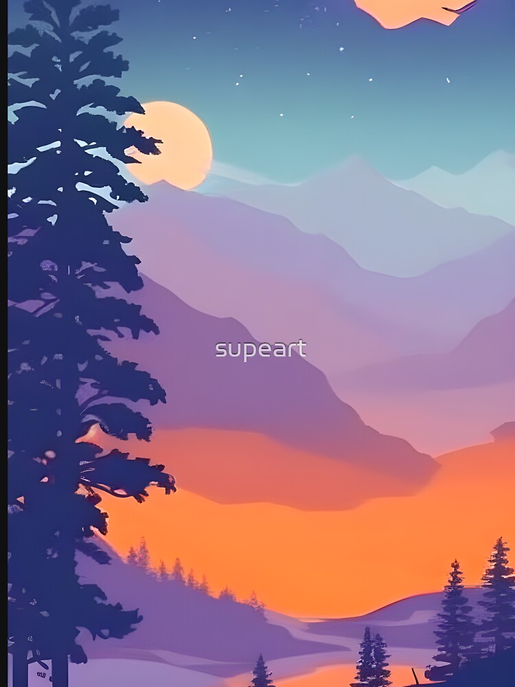 Bring the Beauty of Bavarian Alps into Your Home with Our Stunning Minimalist Prints by supeart
