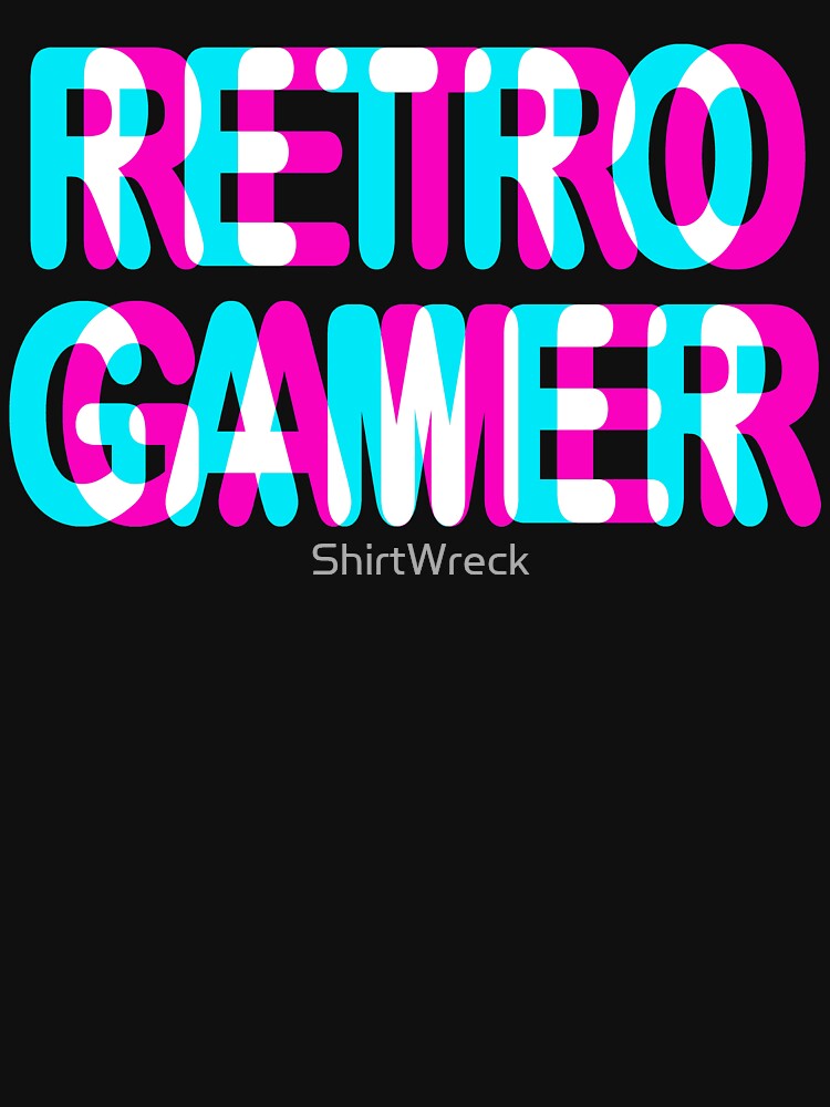 GAMING - RETRO GAMER - TRIPPY 3D GAMING by ShirtWreck
