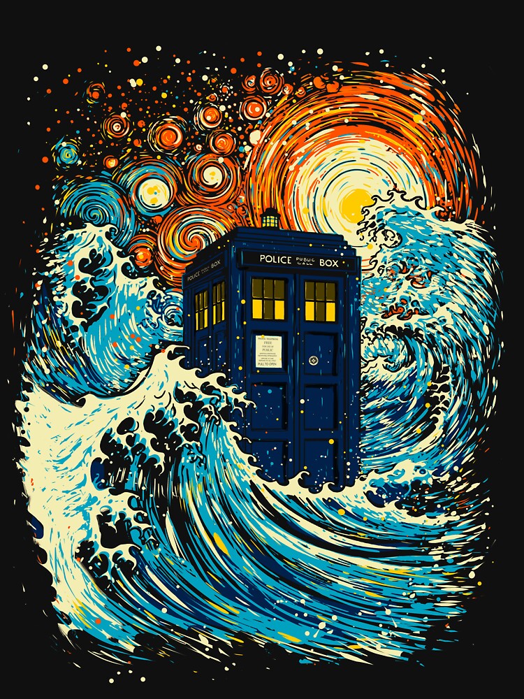 The great kanagawa wave and the blue box-remix by kharma zero