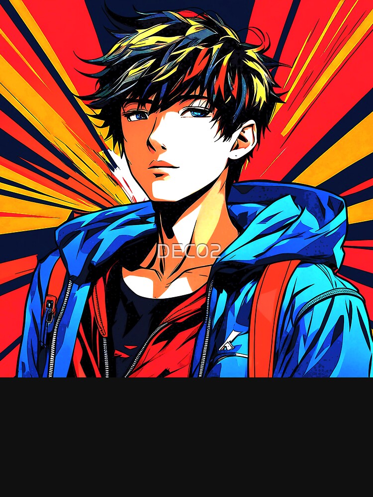 Pop Art Culture Street Hero Cartoon Boy by DEC02