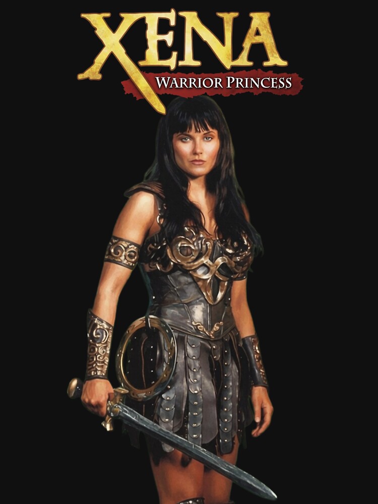 Warrior Princess Vintage Gouache Poster - Retro Fantasy TV Art by ElvisVintagePosters