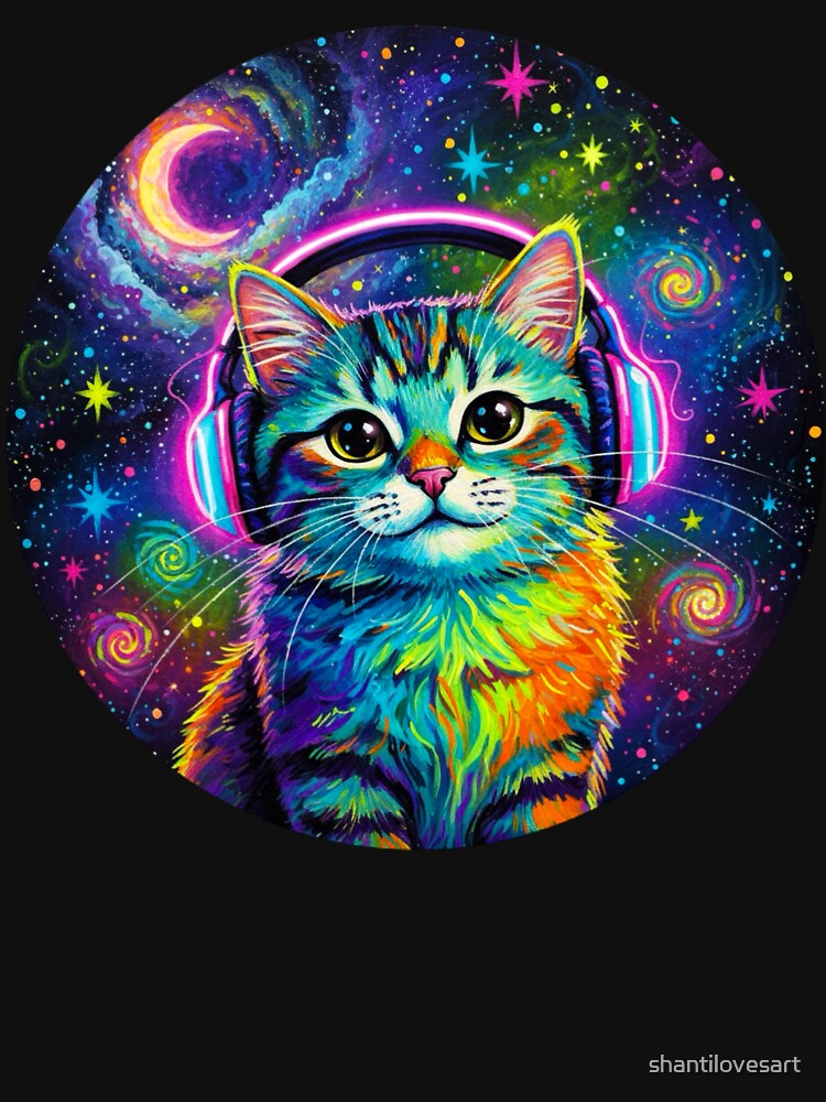 Trippy Kitty by shantilovesart