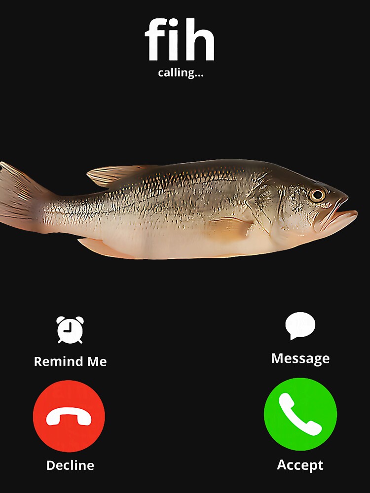 Fih Calling Remind me Message Decline Accept Phone Call Fish by LucasGarrett