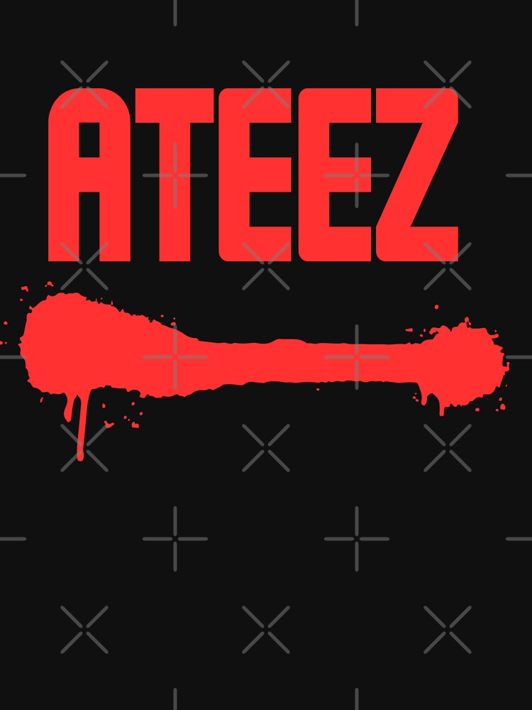 A t e e z red minimalist by niconics