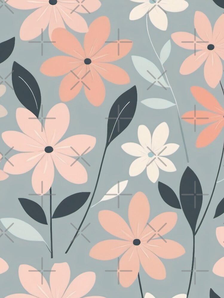 Minimalist Modern Floral Pattern by SeamPix