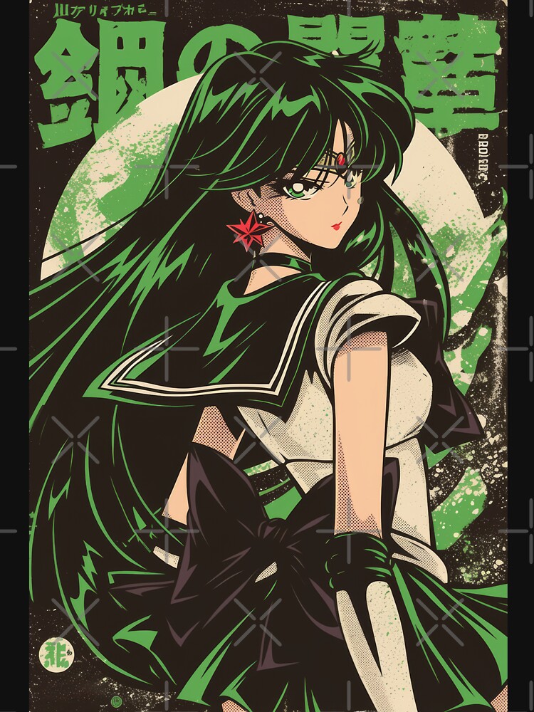 Sailor Pluto Acid Green by AnimeArsenalPrints