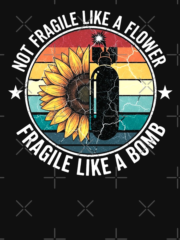 Not Fragile Like A Flower Fragile Like A Bomb, RBG, Feminism by Teetreasure2