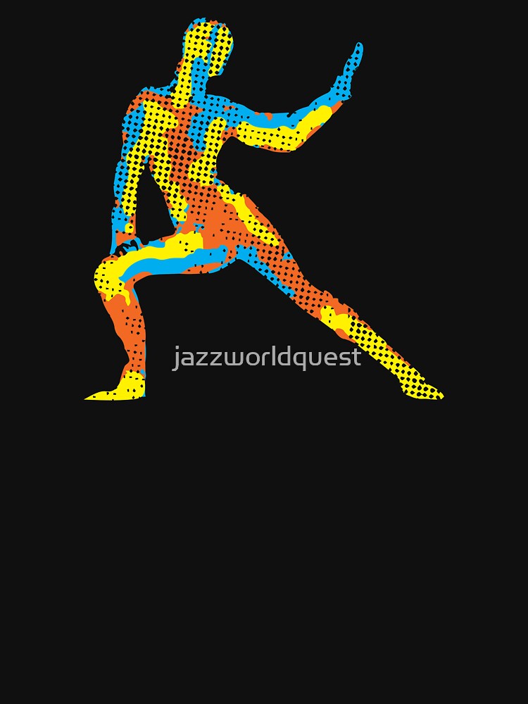 Yoga Pose Modern Colorful Design by jazzworldquest