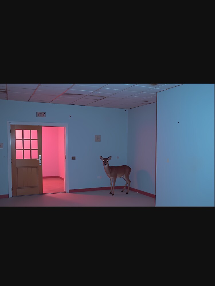 Liminal Space Doe In Hallway by rqyghklqds35