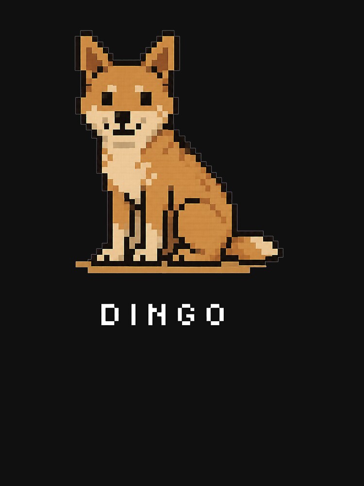 Cute Pixel Art Dingo - Retro 8-Bit Wildlife Design by SLGA-Designs