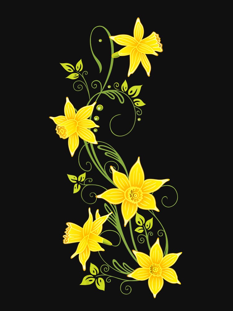 Daffodils Flower 	 Floral Spring Design Easter tee by ysmmgvvaxw67