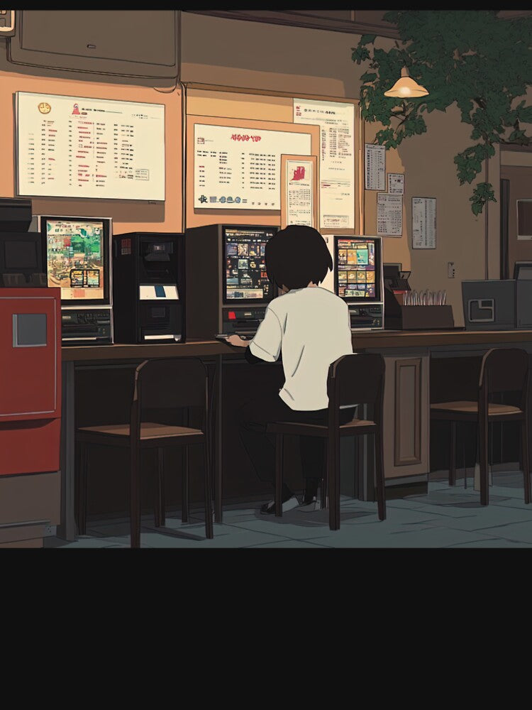 Gaming cafe | Anime style by ComicsFactory