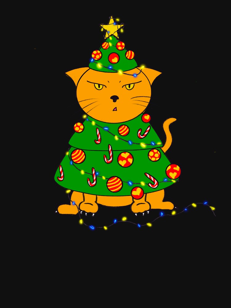Cute xmas cat by Krizzrabbit25