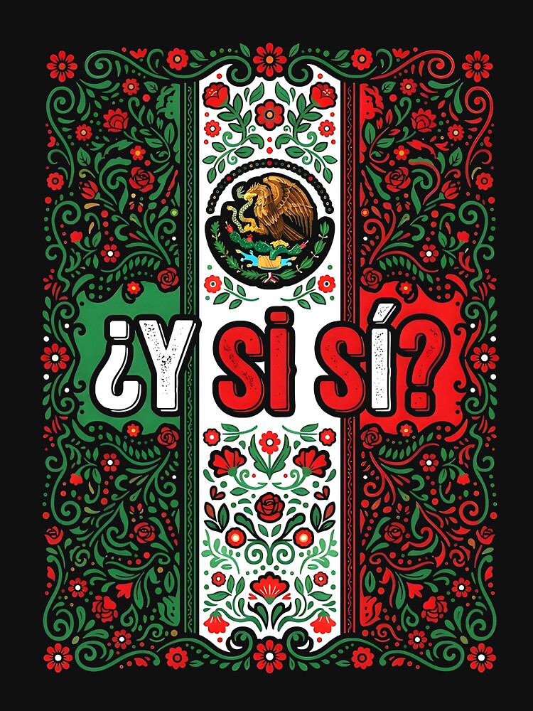 Y Si Si? Mexico Soccer Fan Boho Floral Graphic by DarylPope