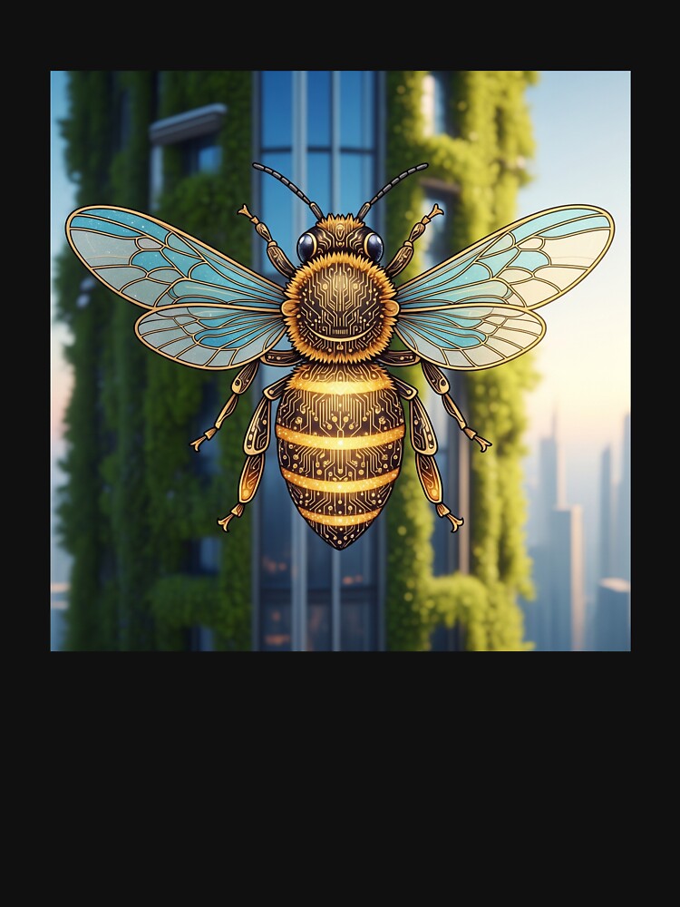 Solarpunk Tech Bee by MintedMinds