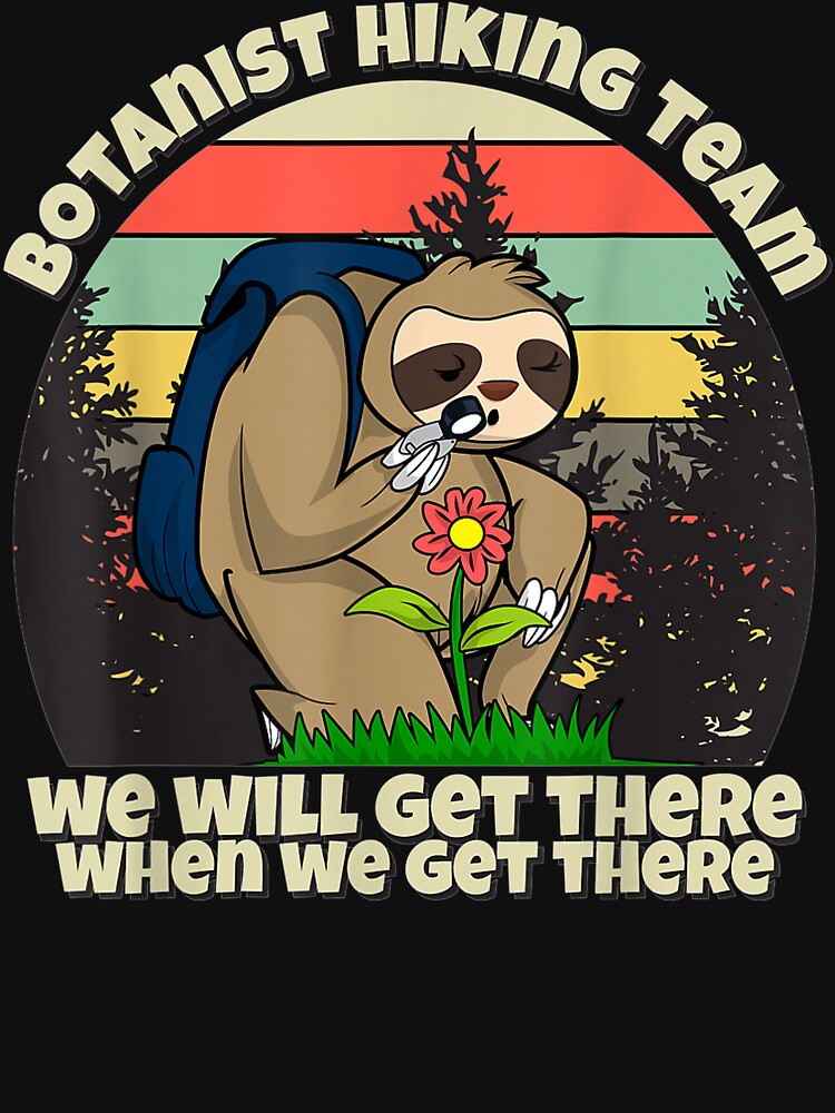 Botanist Hiking Team, Botany Sloth by GaryArtStudio