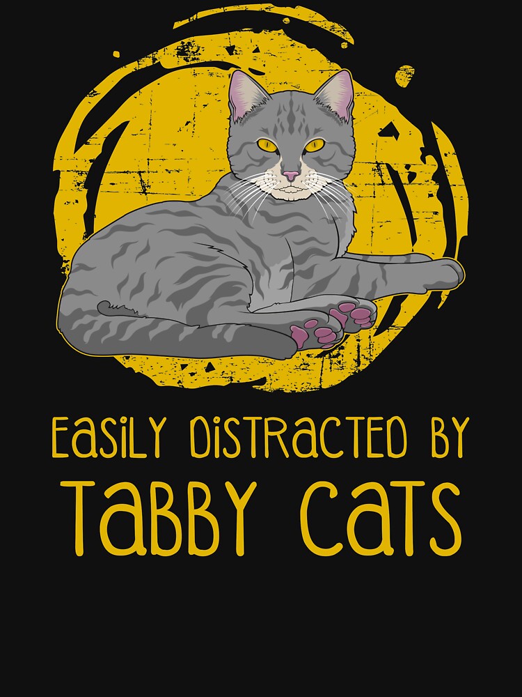 Easily Distracted By Tabby Cats Lover graphic by jakehughes2015