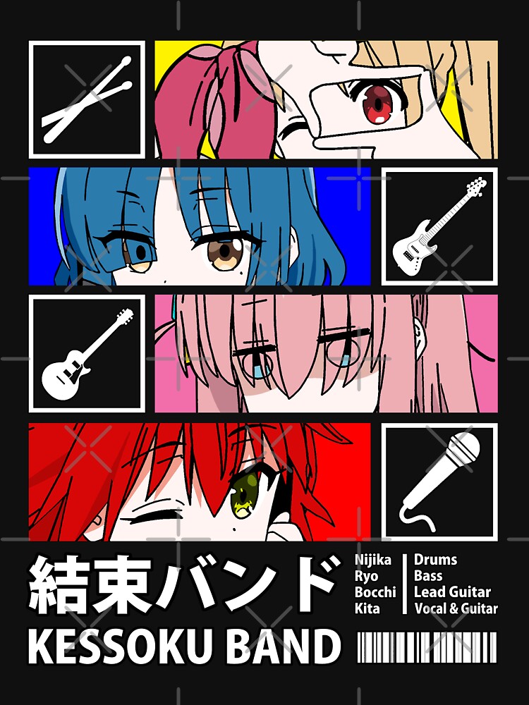 Kessoku Band Line Up by UDTee