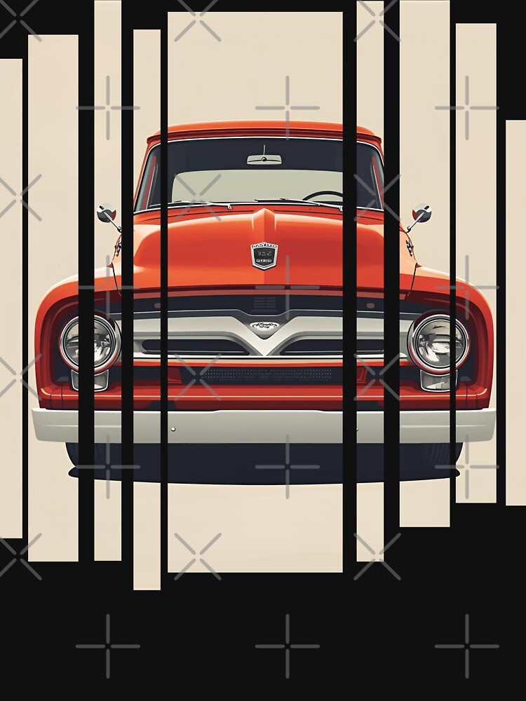 For F100 Pickup Truck, 1956 vintage, retro, bold and iconic F100 9 by Neon G