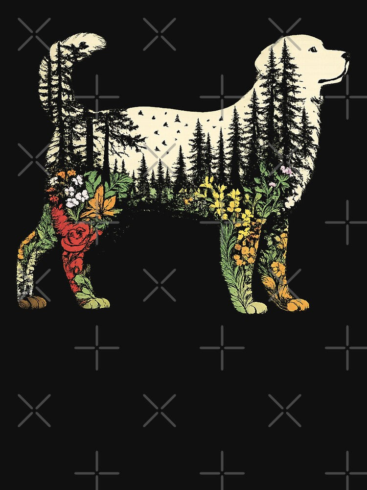 Boho Dog Plants , Nature Trees Wild Flowers by Idontwannaknow