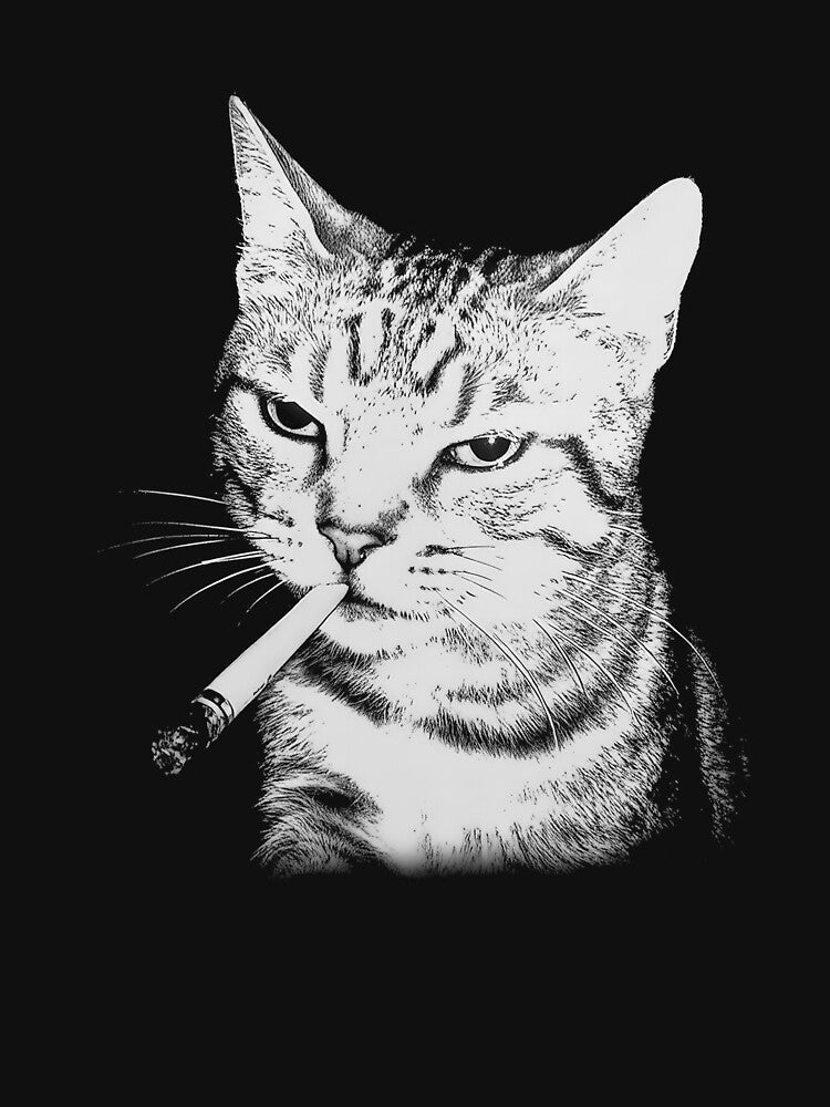 Cat Smoking Meme Funny by MelenebStore
