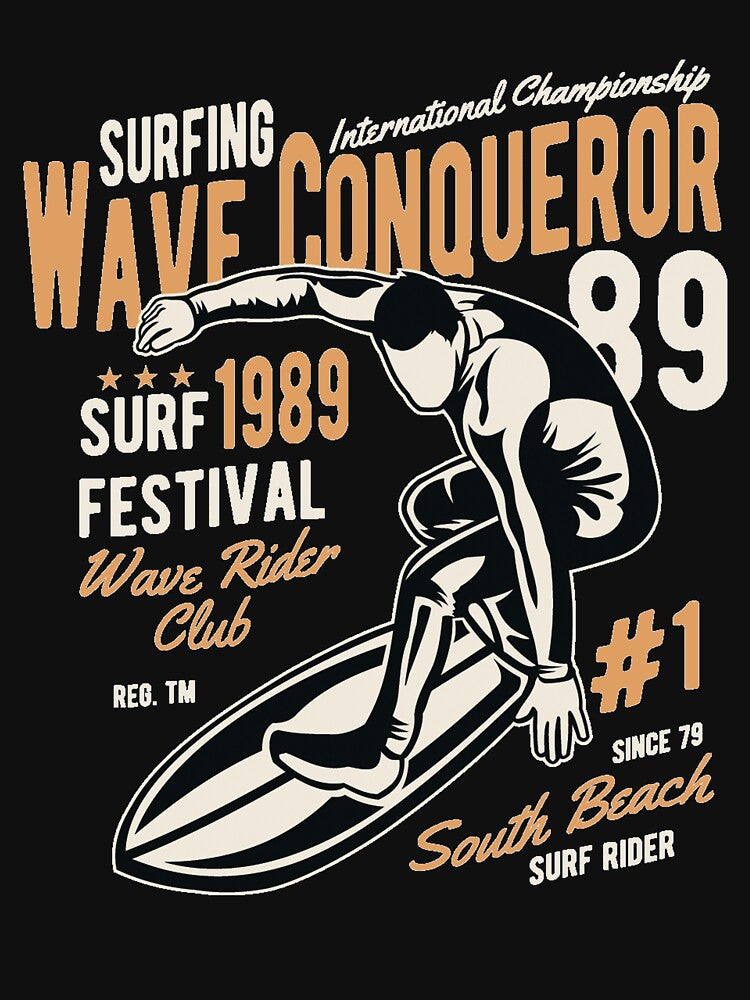 Surfing wave conqueror - Awesome Wave surfing lover Gift by Teenation9