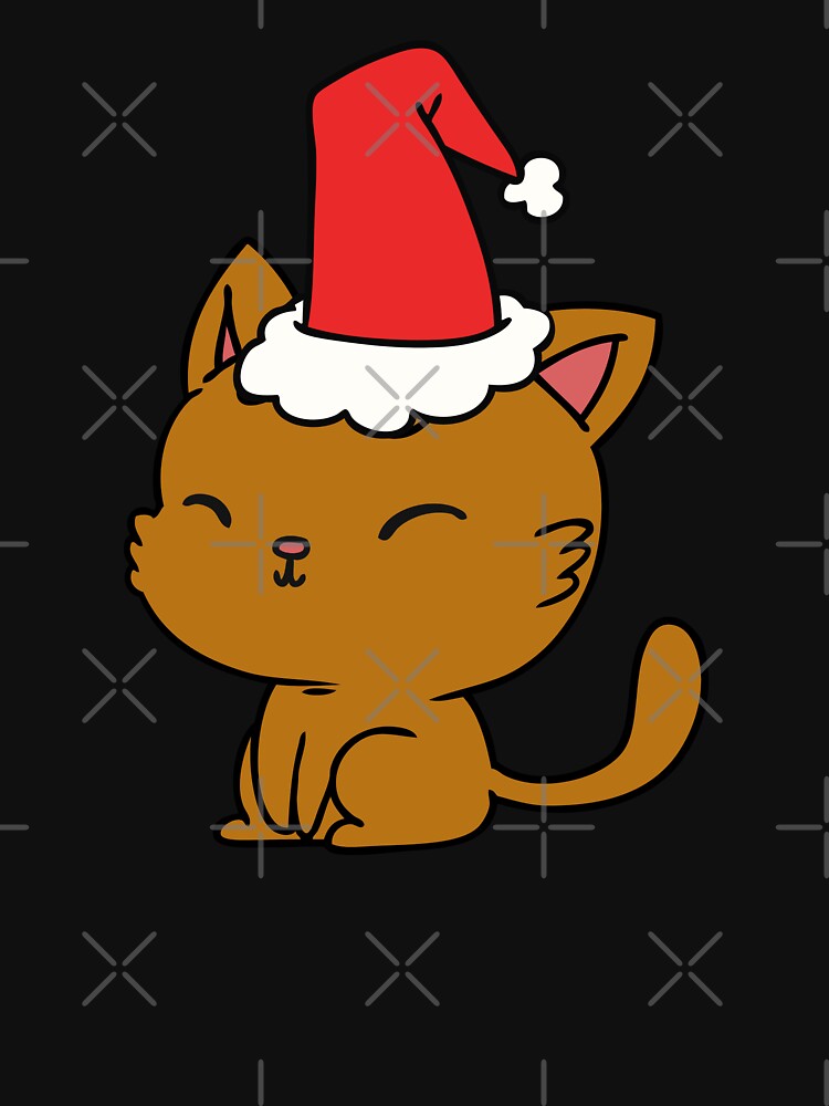 Cute Meowy Cat Christmas by Happy-PrintZ
