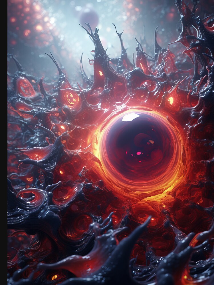 Cosmic Collision: Explosive Encounter in Deep Space by Mullet Monkey