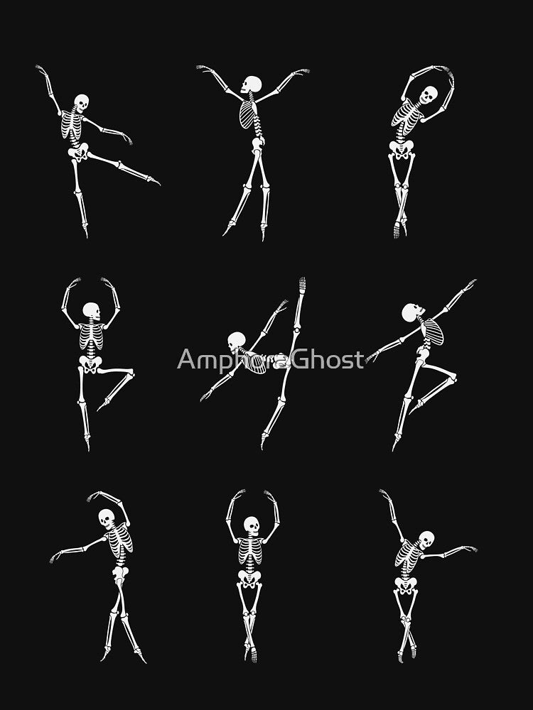 Halloween Spooky Dancing Skeleton cool by AmphoraGhost