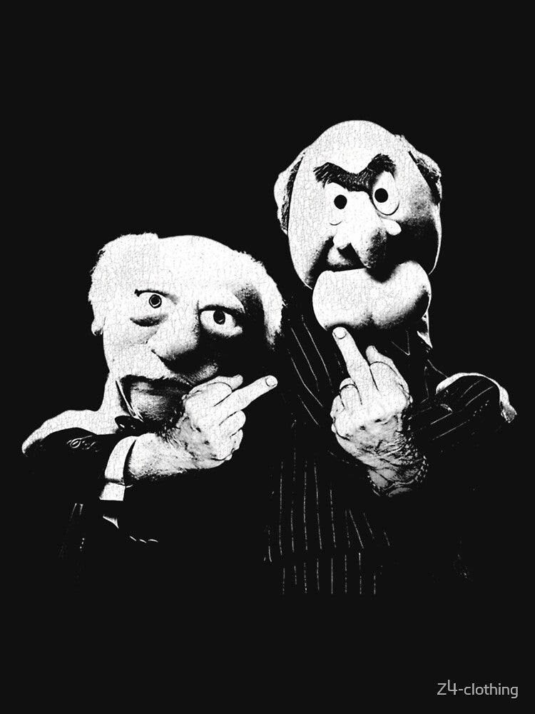 Statler And Waldorf Middle Finger by Z4-clothing