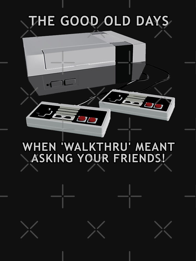 Retro gaming "The Good Old Days When 'Walkthru" Meant Asking Your Friends!" by JDMTees
