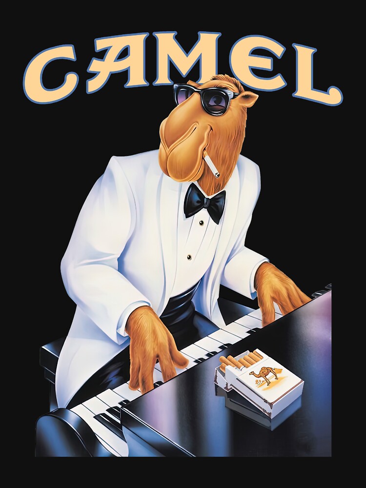 Joe Camel playing piano, Funny Camel Cigarette by Hiwerelisa