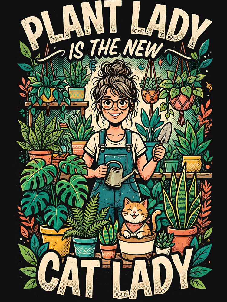 Plant Lady Is The New Cat Lady by Gabriela Mihai