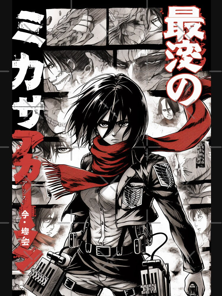 Mikasa Manga Panel by AnimeArsenalPrints